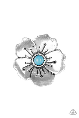 Paparazzi Boho Blossom - Blue Ring - Be Adored Jewelry