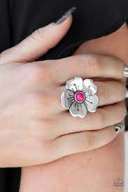 Be Adored Jewelry Boho Blossom Pink Paparazzi Ring 
