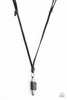 Paparazzi Bold Bulletproof - Black Necklace - Be Adored Jewelry