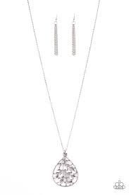 Be Adored Jewelry BOUGH Down Silver Paparazzi Necklace 