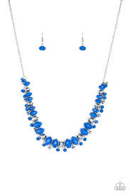 BRAGs To Riches - Paparazzi Blue Necklace - Be Adored Jewelry