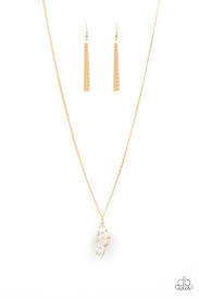 Breaking Out Of My Shell - Paparazzi Gold Necklace - Be Adored Jewelry