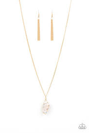 Breaking Out Of My Shell - Paparazzi Gold Necklace - Be Adored Jewelry