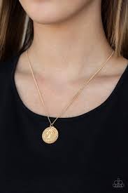 Breezy Palm Trees - Paparazzi Gold Necklace - Be Adored Jewelry