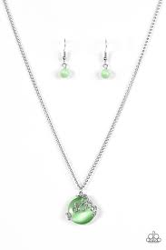 Be Adored Jewelry Bubbles Over Green Paparazzi Necklace 