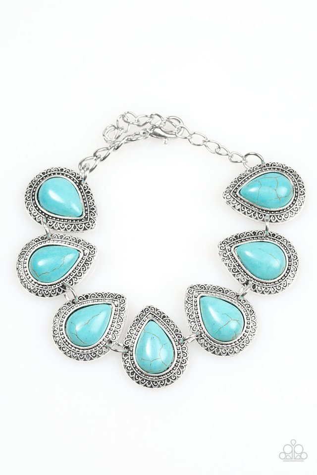 Paparazzi Canyon Creek - Blue Bracelet - Be Adored Jewelry