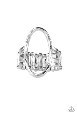 Paparazzi Center Chic - Silver Ring - Be Adored Jewelry