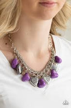 Load image into Gallery viewer, Be Adored Jewelry Change of Heart Paparazzi Purple Necklace