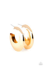 Load image into Gallery viewer, Be Adored Jewelry Chic CRESCENTO Gold Paparazzi Hoop Earring