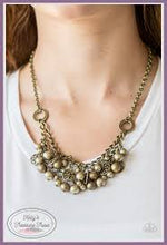 Load image into Gallery viewer, Cinderella Glam - Paparazzi Brass Necklace - Be Adored Jewelry