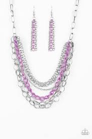 Color Bomb - Paparazzi Purple Necklace - Be Adored Jewelry