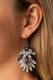 Be Adored Jewelry COSMIC-politan Black Paparazzi Earring
