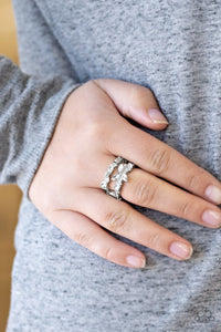Paparazzi Cosmo Collection - White Ring - Be Adored Jewelry