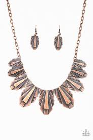 Cougar Cave - Paparazzi Copper Necklace - Be Adored Jewelry