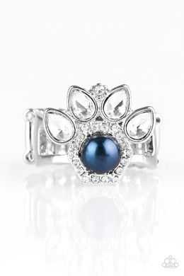 Paparazzi Crown Coronation - Blue Ring - Be Adored Jewelry
