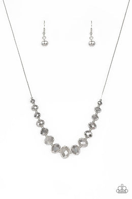 Crystal Carriages - Paparazzi Silver Necklace - Be Adored Jewelry
