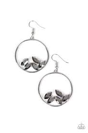 Be Adored Jewelry Cue The Confetti Silver Paparazzi Earring 