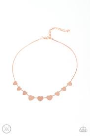 Be Adored Jewelry Dainty Desire Copper Paparazzi Choker