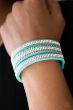 Load image into Gallery viewer, Paparazzi Dangerously Drama Queen - Blue Urban Bracelet - Be Adored Jewelry