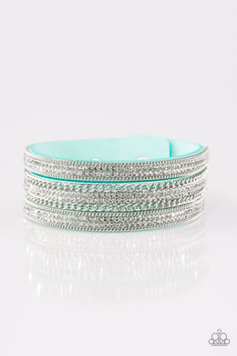 Paparazzi Dangerously Drama Queen - Blue Urban Bracelet - Be Adored Jewelry