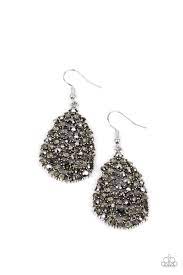 Be Adored Jewelry Daydreamy Dazzle Silver Paparazzi Earring