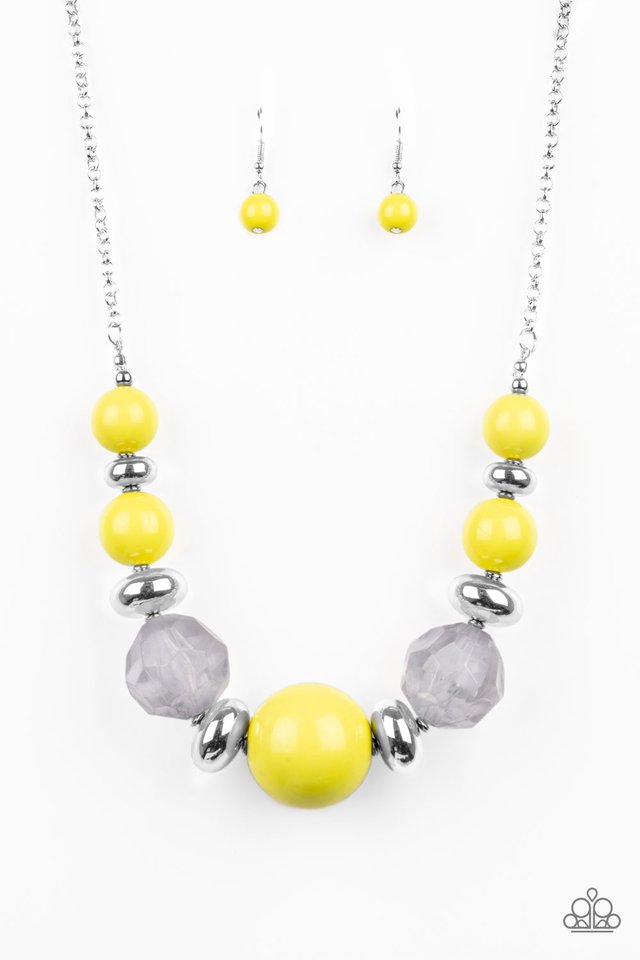 Paparazzi Daytime Drama - Yellow Necklace - Be Adored Jewelry
