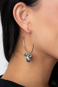Be Adored Jewelry Dazzling Downpour Silver Paparazzi Earring