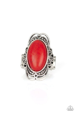 Paparazzi Desert Flavor - Red Ring - Be Adored Jewelry