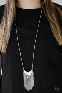 Paparazzi Desert Trance - Green Necklace - Be Adored Jewelry