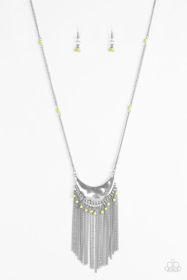 Paparazzi Desert Trance - Green Necklace - Be Adored Jewelry