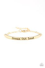 Load image into Gallery viewer, Be Adored Jewelry Dream Out Loud Gold Paparazzi Bracelet