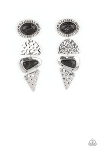 Be Adored Jewelry Earthy Extravagance Black Paparazzi Earring 
