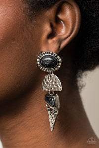 Be Adored jewelry Earthy Extravagance Black Paparazzi Earring 