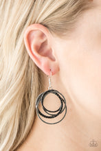 Load image into Gallery viewer, Elegantly Entangled - Paparazzi Black Earring - Be Adored Jewelry