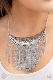 Empress Excursion - Paparazzi Silver Necklace - Be Adored Jewelry