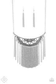 Empress Excursion - Paparazzi Silver Necklace - Be Adored Jewelry
