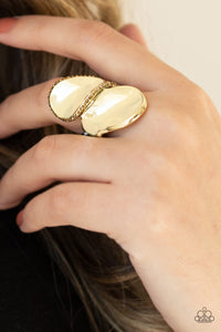 Fabulously Folded - Paparazzi Brass Ring - Be Adored Jewelry