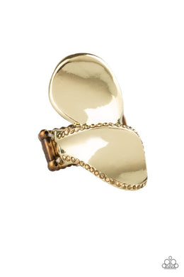 Fabulously Folded - Paparazzi Brass Ring - Be Adored Jewelry
