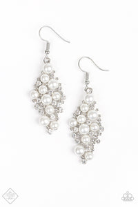 Famous Fashion - Paparazzi White Earring - Be Adored Jewelry