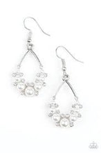 Load image into Gallery viewer, Be Adored Jewelry fancy first white Paparazzi earring