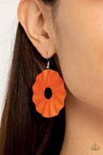 Load image into Gallery viewer, Be Adored Jewelry Fan the Breeze Orange Paparazzi Earring