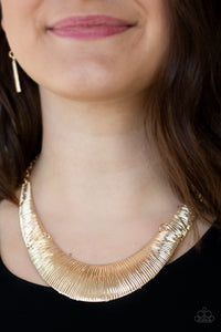 Feast or Famine - Paparazzi Gold Necklace - Be Adored Jewelry