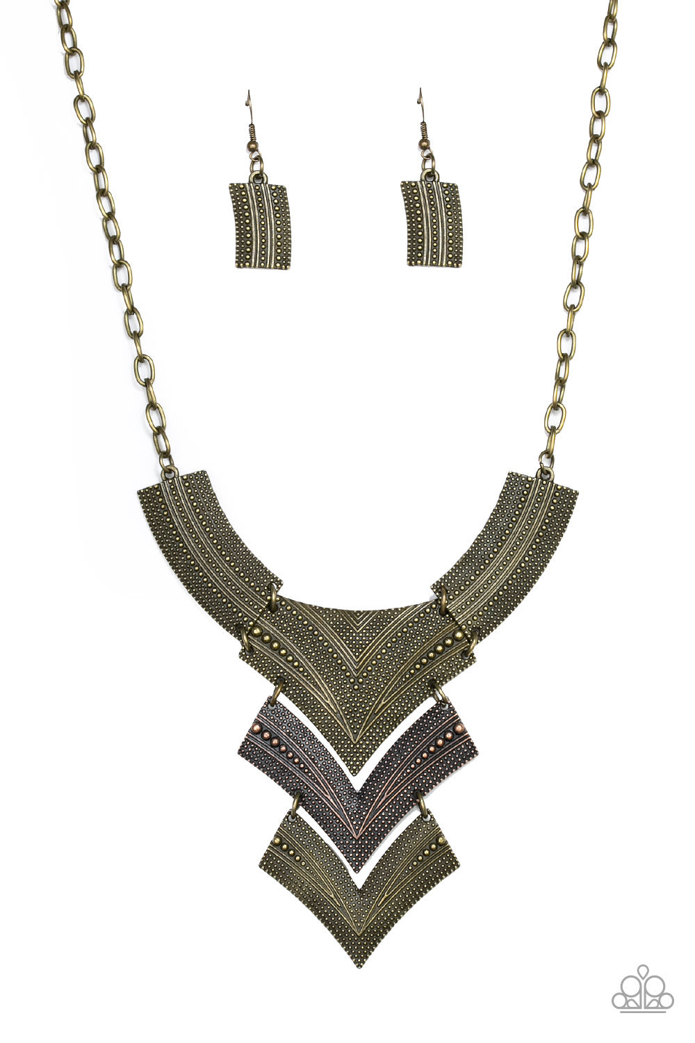 Fiercely Pharaoh - Paparazzi Multi Necklace - Be Adored Jewelry