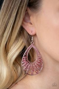 Flamingo Flamenco - Paparazzi Red Earring - Be Adored Jewelry