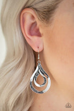 Load image into Gallery viewer, Flavor Of The FLEEK - Paparazzi Silver Earring - Be Adored Jewelry