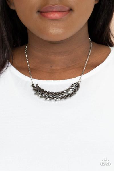 Flight of FANCINESS - Silver Paparazzi Necklace