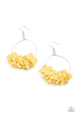 Be Adored Jewelry Flirty Florets Yellow Paparazzi Earring