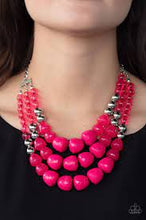 Load image into Gallery viewer, Be Adored Jewelry Forbidden Fruit Pink Paparazzi Necklace
