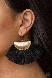 Fox Trap - Paparazzi Gold Earring - Be Adored Jewelry