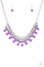 Be Adored Jewelry Friday Night Fringe Paparazzi Purple Necklace